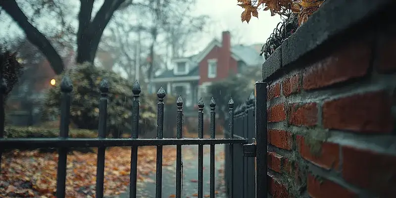 Modern Zaun aus Polen